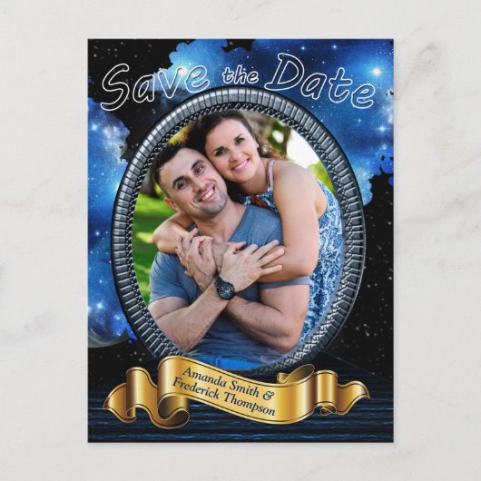 Carte Postale Faire-part Galaxy Portal Enregistrer la date (Devant)