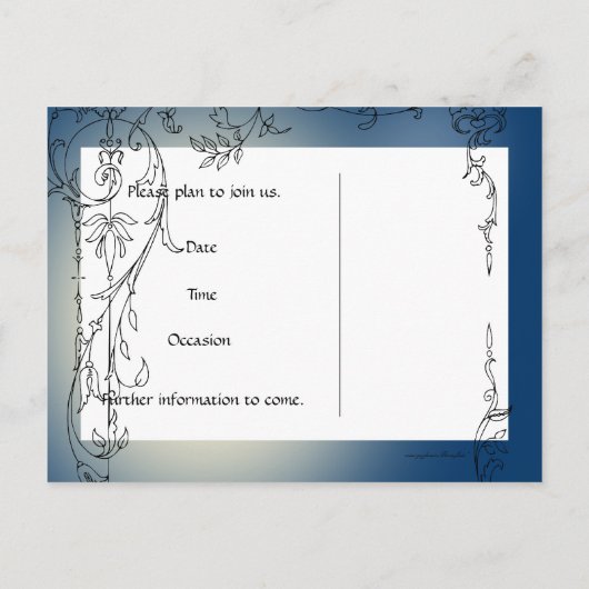 Carte Postale Faire-part Garden Cats Sauvez la date (Dos)