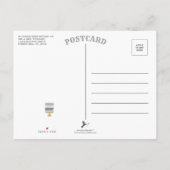 Carte Postale Faire-part Gâteau gratuit Photo drôle moderne Mariage Sauvega (Dos)