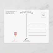 Carte Postale Faire-part Gâteau Gratuit Photo Moderne Mariage Drôle Économi (Dos)