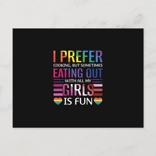 Carte Postale Faire-part Gay Bisexual Pride Flag LGBTQ (Devant)