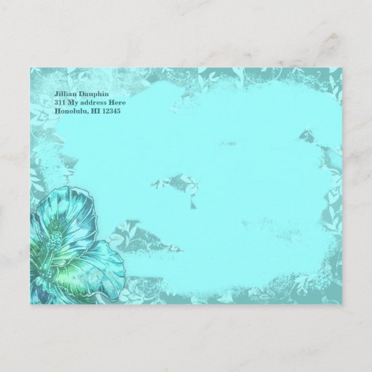 Carte Postale Faire-part GC Enregistrer la date Famille Réunion Plage Vinta (Dos)