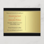 Carte Postale Faire-part Génie exotique conceptions Enregistrer la date car (Dos)