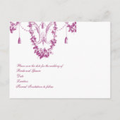 Carte Postale Faire-part Georgiana (Prune) Sauvegarder la date (Dos)