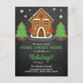 Carte Postale Faire-part Gingerbread House (Devant)