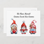 Carte Postale Faire-part Gnome de nouvelle maison Mobile Gnome doux Gnome r (Devant / Derrière)