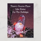 Carte Postale Faire-part Gnome Noël Nouvelle Maison Pour Les Vacances Migno (Devant)