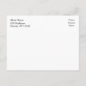 Carte Postale Faire-part Gold Confetti Blue Graduation Party Enregistrer la (Dos)