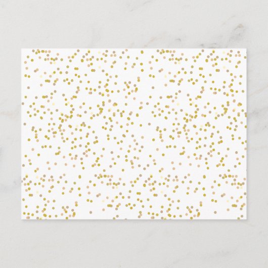 Carte Postale Faire-part Gold Dust Love Heart Calendrier Enregistrer la dat (Dos)
