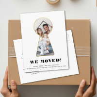 Gold Keyhole Simple Photo Moderne Minimaliste Dépl