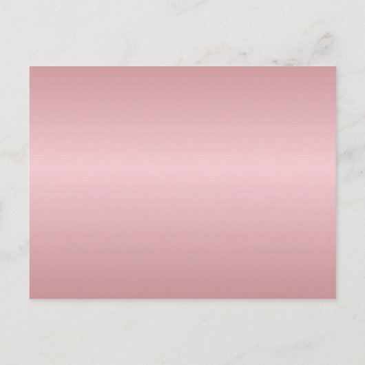 Carte Postale Faire-part Gold Script Rose Gold Enregistrer la date (Dos)