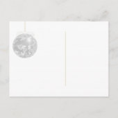 Carte Postale Faire-part Gold Silver Winter Wedding Enregistrer la date (Dos)