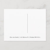 Carte Postale Faire-part Gold Winter Wonderland Anniversary Enregistrez La  (Dos)