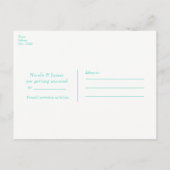 Carte Postale Faire-part Golden Starfish & Wood Elegant Beach Enregistrer l (Dos)