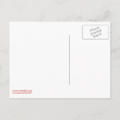 Carte Postale Faire-part Graduate Giraffe Red Tassel (Dos)