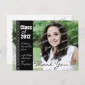 Carte Postale Faire-part Graduation 2012/ Photo (Devant / Derrière)