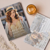 Carte Postale Faire-part Graduation 2025 Enregistrer la date Grad Photo