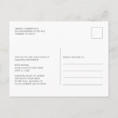 Carte Postale Faire-part Graduation 2025 Photos Modernes Grad (Dos)