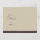 Carte Postale Faire-part Graduation Boho Rustic Photo Merci Note (Dos)