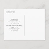 Carte Postale Faire-part Graduation de la Red Now and Then (Dos)