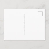 Carte Postale Faire-part Graduation Modern Bold Photo | Script Grad Nom (Dos)