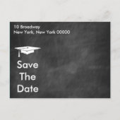 Carte Postale Faire-part Graduation Moderne En Tableau Clavier Enregistrer  (Dos)