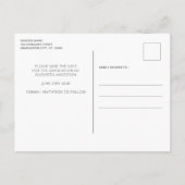 Carte Postale Faire-part Graduation Moderne Enregistrer La Date Graduate 3 (Dos)