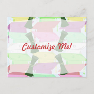 Carte Postale Faire-part Graduation personnalisable