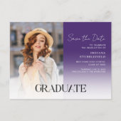 Carte Postale Faire-part Graduation Photo Script Grad 2025 Enregistrer la d (Devant)