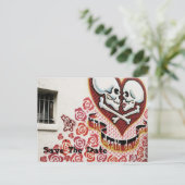 Carte Postale Faire-part Graffiti mariage (Debout devant)