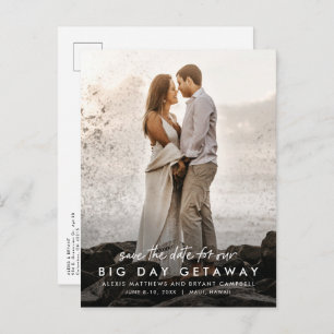Carte Postale Faire-part Grand jour de destination mariage de destination s