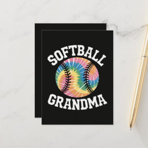 Carte Postale Faire-part Grand-mère de softball