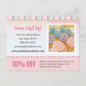 Carte Postale Faire-part Grand Ouverture Boulangerie Café Parties scintilla (Dos)