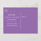 Carte Postale Faire-part Grand pot Mason Lavande Violet Enregistrer la date (Dos)