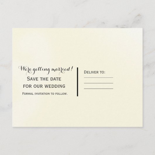 Carte Postale Faire-part Grand Soleil Peint Rustique Campagne Enregistrer l (Dos)