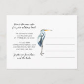 Carte Postale Faire-part Grande Héronnière Adresse Front de Mer Nouveau (Dos)