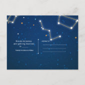 Carte Postale Faire-part Grande Ourse Constellation Observation des étoiles (Dos)