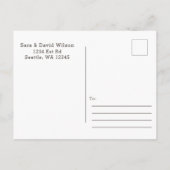 Carte Postale Faire-part Grange rustique Bois Succulent Antlers Country Chi (Dos)