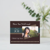 Carte postale Faire-part Gras (turquoise) (Debout devant)