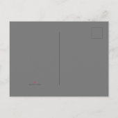 Carte Postale Faire-part Gris clair #C1C1C1, Kangourou (Dos)