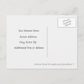 Carte Postale Faire-part Gros hêtres Forêt d'été Déménagement (Dos)