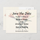 Carte Postale Faire-part Groupe de lys orange (Devant / Derrière)