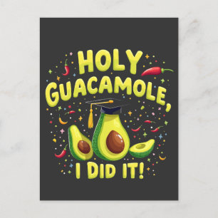 Carte Postale Faire-part Guacamole Sacré J'ai Réussi Diplômé Cinco De Mayo