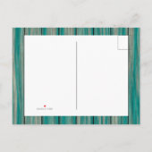 Carte Postale Faire-part Guirlande lumineuse de maison de plage bleu chic b (Dos)