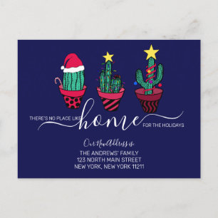 Carte Postale Faire-part Guirlande lumineuse de Noël Citation Mignonne Arbr