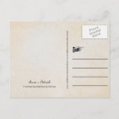 Carte Postale Faire-part Guirlande lumineuse rustique "Enracinée dans l'amo (Dos)