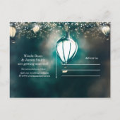 Carte Postale Faire-part Guirlandes de l'été Enchanté Enregistrer la date (Dos)