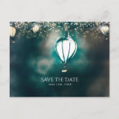 Carte Postale Faire-part Guirlandes de l'été Enchanté Enregistrer la date (Devant)