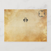 Carte Postale Faire-part Halloween Enregistrer La Date - Crâne & Os (Dos)