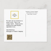 Carte Postale Faire-part Halloween Merci immobilier d'entreprise hypothécai (Dos)